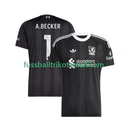 Fußballtrikots Liverpool Alisson Becker 1 Torwart 2025-2026 Kurzarm Fourth trikot kaufen